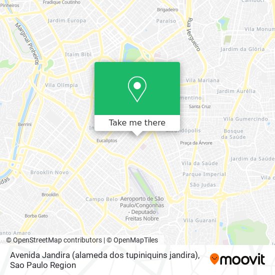 Avenida Jandira (alameda dos tupiniquins jandira) map