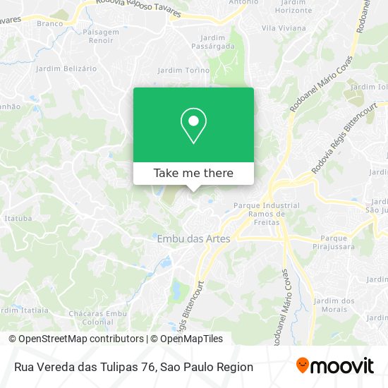 Rua Vereda das Tulipas 76 map