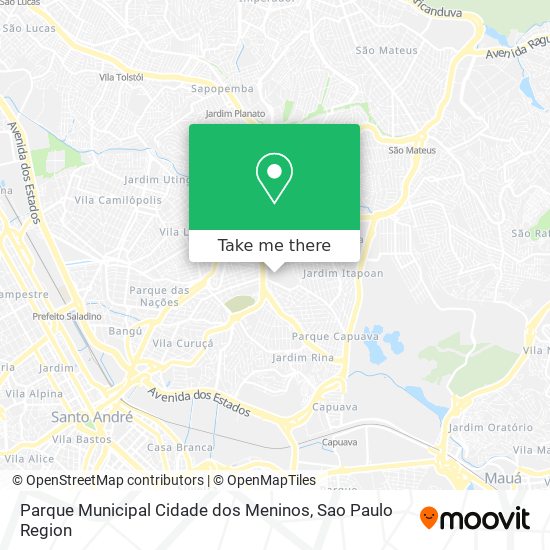 Parque Municipal Cidade dos Meninos map
