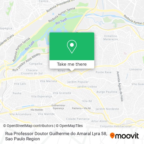 Mapa Rua Professor Doutor Guilherme do Amaral Lyra 58