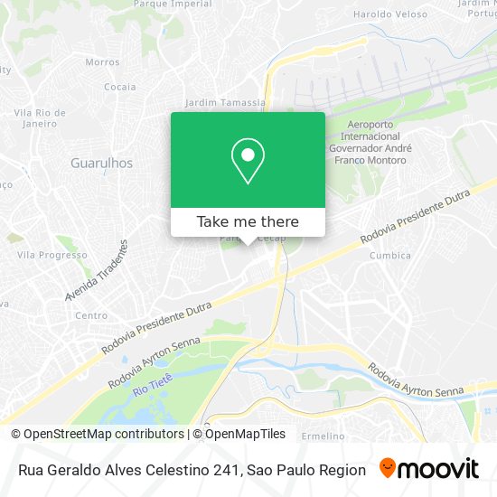 Rua Geraldo Alves Celestino 241 map