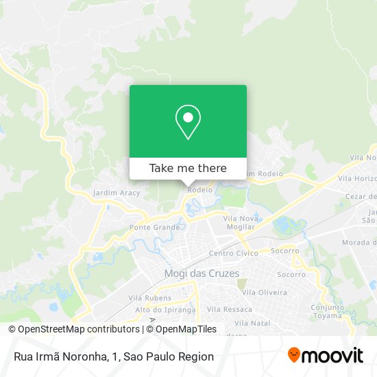 Mapa Rua Irmã Noronha, 1