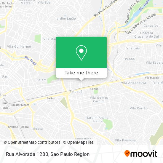 Rua Alvorada 1280 map