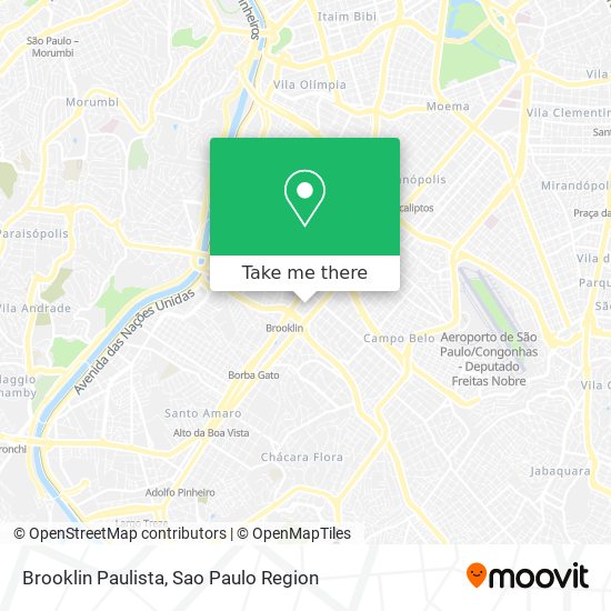 Mapa Brooklin Paulista