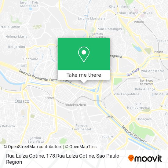 Mapa Rua Luíza Cotine, 178,Rua Luíza Cotine