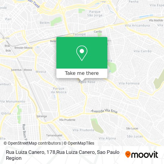 Mapa Rua Luiza Canero, 178,Rua Luiza Canero