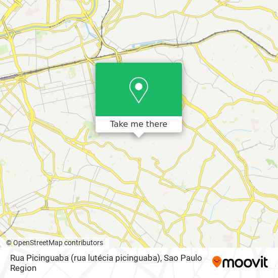 Mapa Rua Picinguaba (rua lutécia picinguaba)