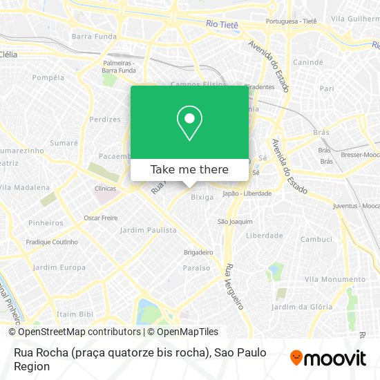 Rua Rocha (praça quatorze bis rocha) map