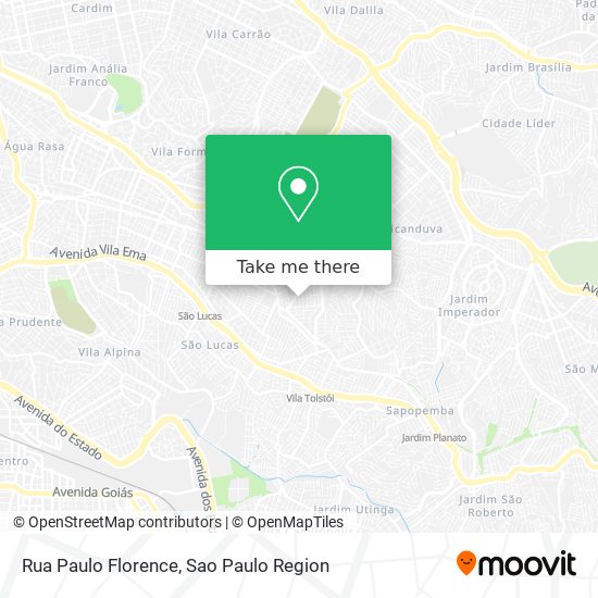 Mapa Rua Paulo Florence