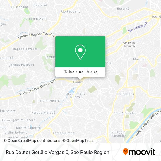Mapa Rua Doutor Getúlio Vargas 0