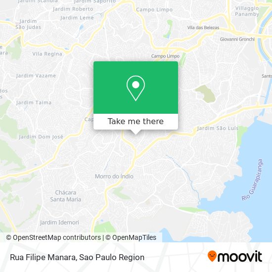 Mapa Rua Filipe Manara