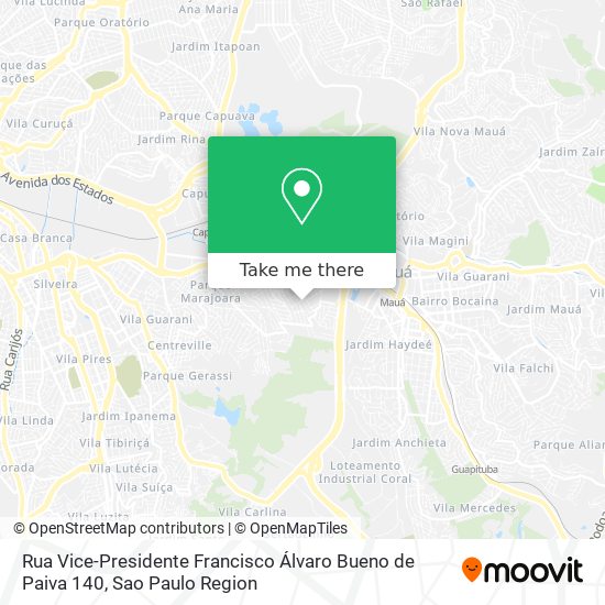 Mapa Rua Vice-Presidente Francisco Álvaro Bueno de Paiva 140