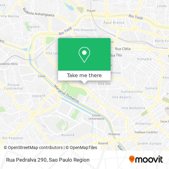 Rua Pedralva 290 map