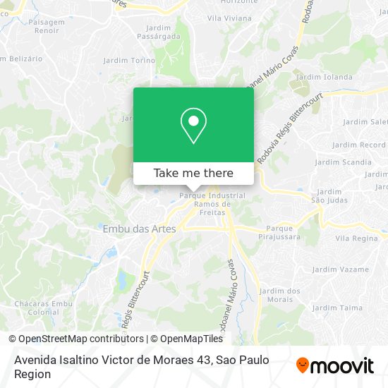 Avenida Isaltino Victor de Moraes 43 map