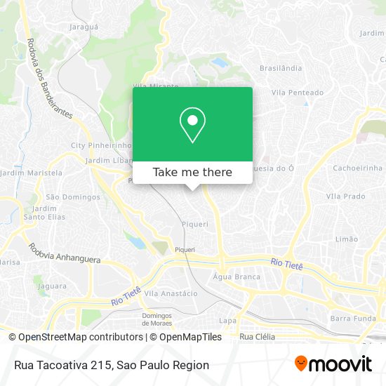 Mapa Rua Tacoativa 215