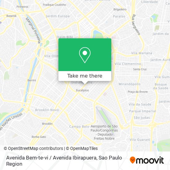 Avenida Bem-te-vi / Avenida Ibirapuera map