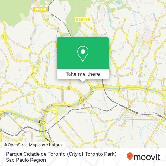 Mapa Parque Cidade de Toronto (City of Toronto Park)