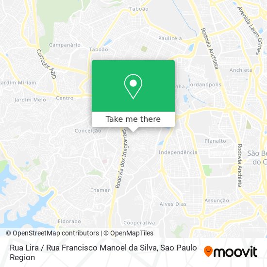 Mapa Rua Lira / Rua Francisco Manoel da Silva