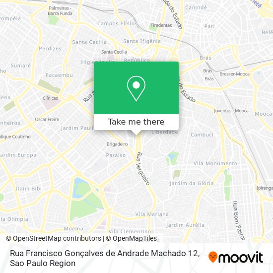 Rua Francisco Gonçalves de Andrade Machado 12 map