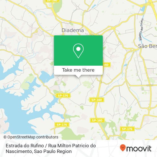 Estrada do Rufino / Rua Milton Patricio do Nascimento map