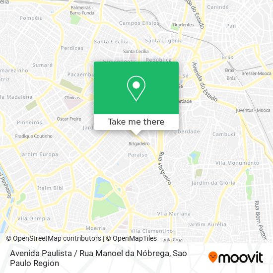 Avenida Paulista / Rua Manoel da Nóbrega map