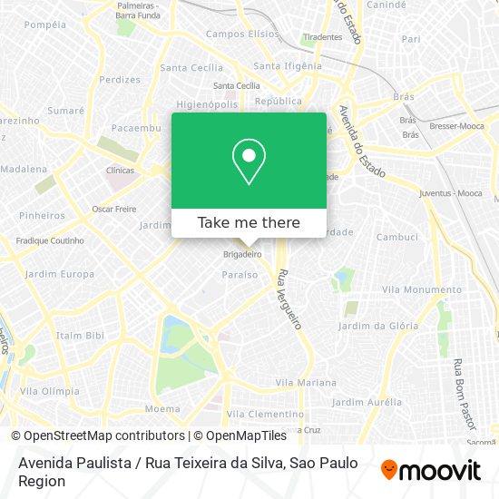 Avenida Paulista / Rua Teixeira da Silva map