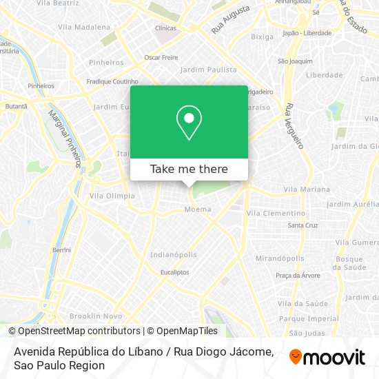 Avenida República do Líbano / Rua Diogo Jácome map
