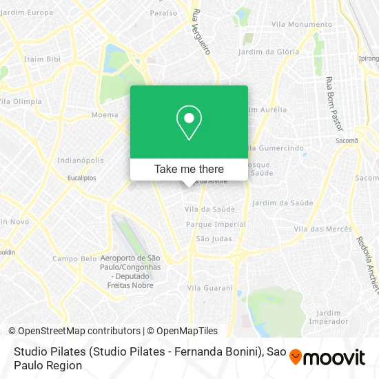 Mapa Studio Pilates (Studio Pilates - Fernanda Bonini)