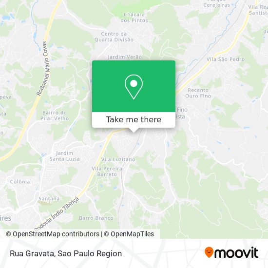 Mapa Rua Gravata