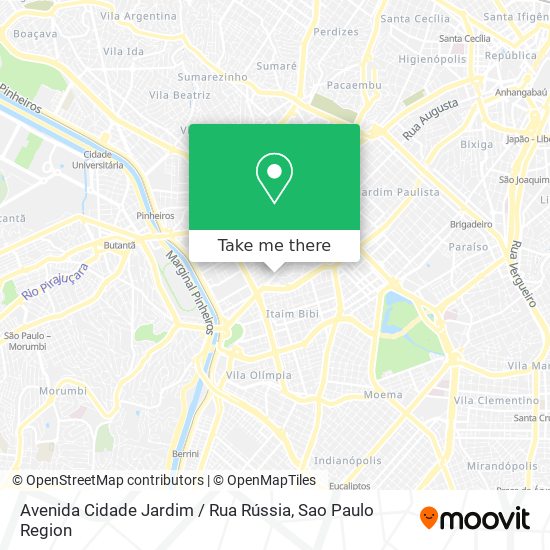 Avenida Cidade Jardim / Rua Rússia map