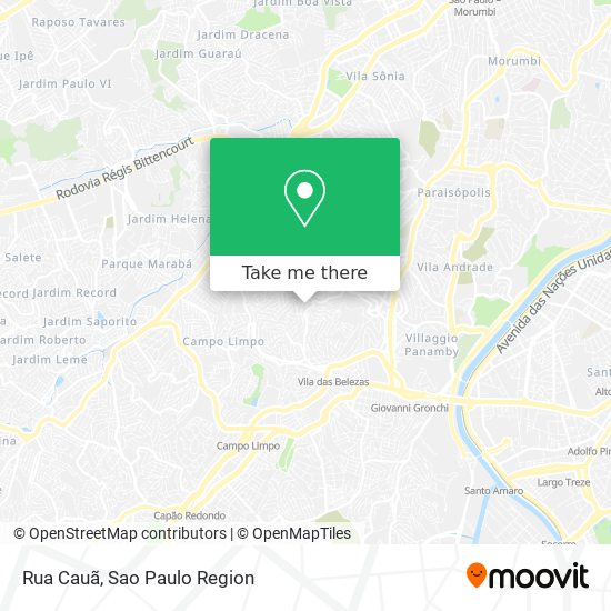 Rua Cauã map