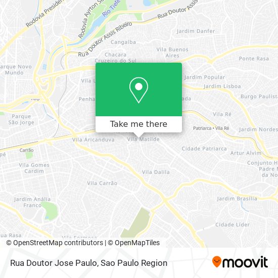 Mapa Rua Doutor Jose Paulo