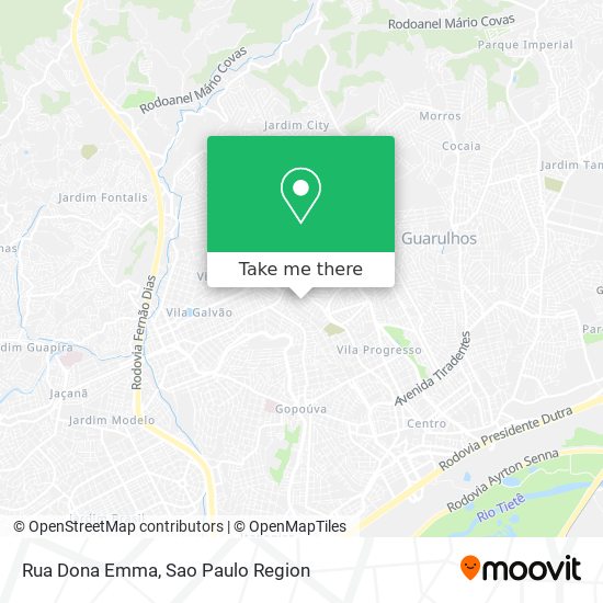 Rua Dona Emma map