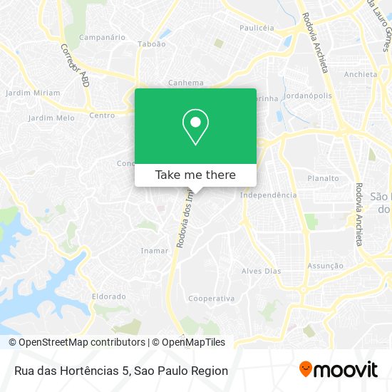 Rua das Hortências 5 map