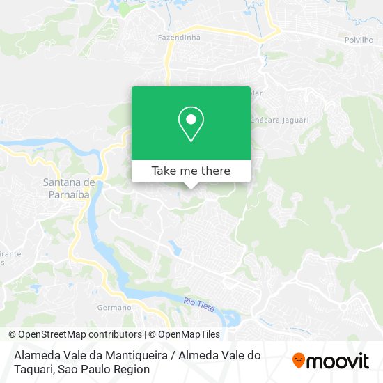 Alameda Vale da Mantiqueira / Almeda Vale do Taquari map