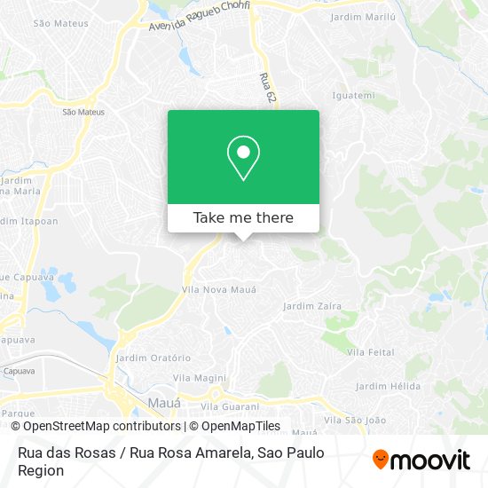 Mapa Rua das Rosas / Rua Rosa Amarela