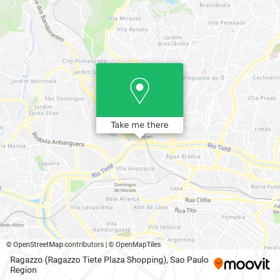 Ragazzo (Ragazzo Tiete Plaza Shopping) map