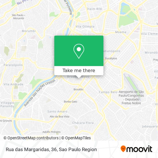 Rua das Margaridas, 36 map