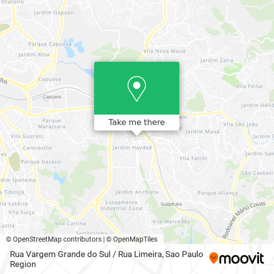 Rua Vargem Grande do Sul / Rua Limeira map