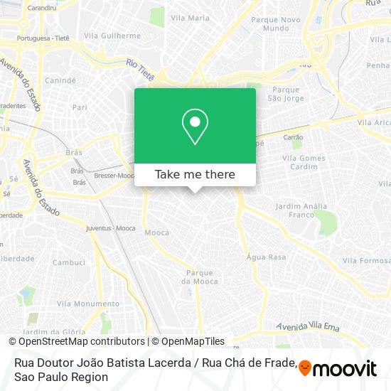 Rua Doutor João Batista Lacerda / Rua Chá de Frade map