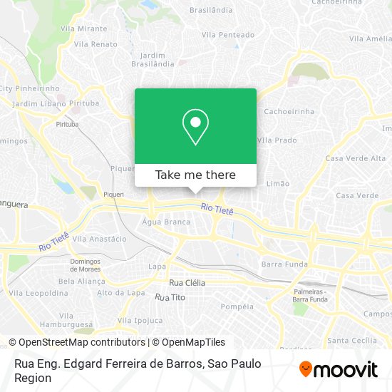 Mapa Rua Eng. Edgard Ferreira de Barros