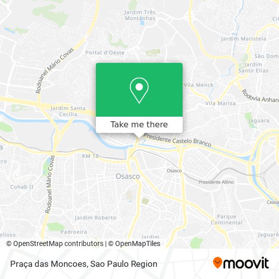 Praça das Moncoes map