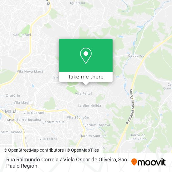 Mapa Rua Raimundo Correia / Viela Oscar de Oliveira