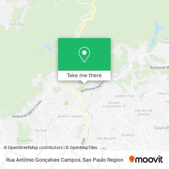 Rua Antônio Gonçalves Campos map