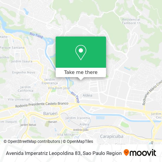 Mapa Avenida Imperatriz Leopoldina 83