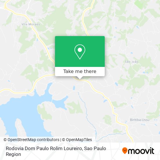 Mapa Rodovia Dom Paulo Rolim Loureiro