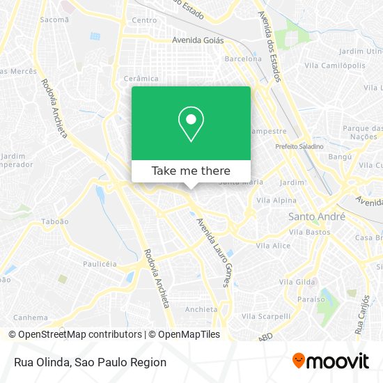 Rua Olinda map