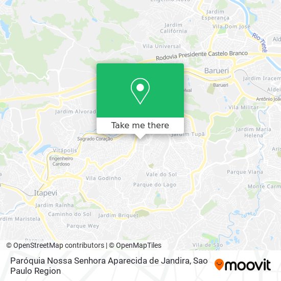 Paróquia Nossa Senhora Aparecida de Jandira map