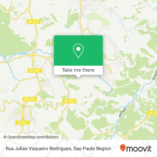 Mapa Rua Juliao Vaqueiro Rodrigues