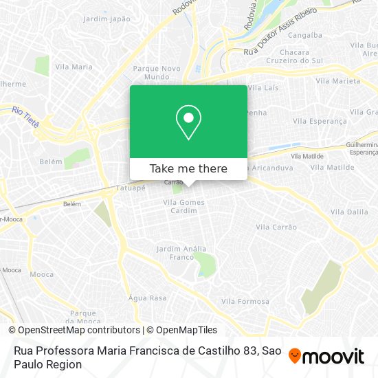 Rua Professora Maria Francisca de Castilho 83 map